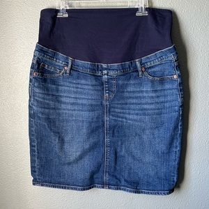 GAP Maternity Knee Length Denim Skirt